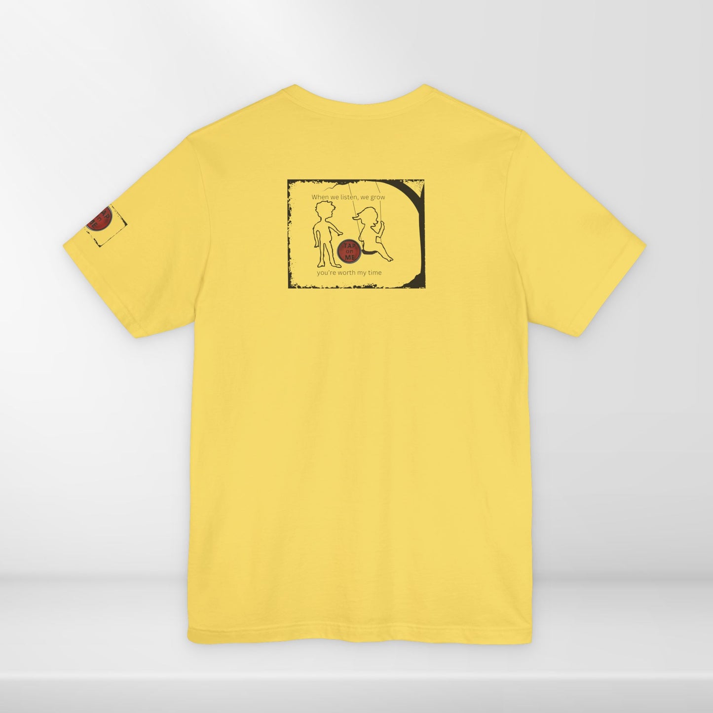 (d10623) When we listen, we grow (outline) short sleeve
