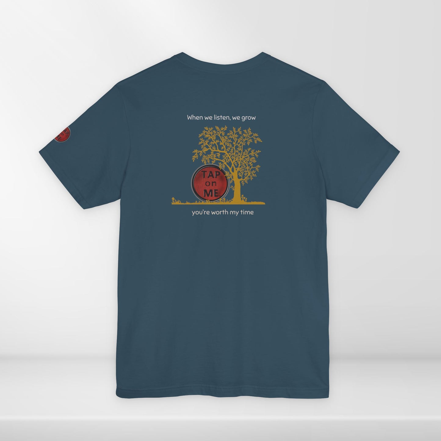 (a10107) When we listen, we grow (tree) short sleeve