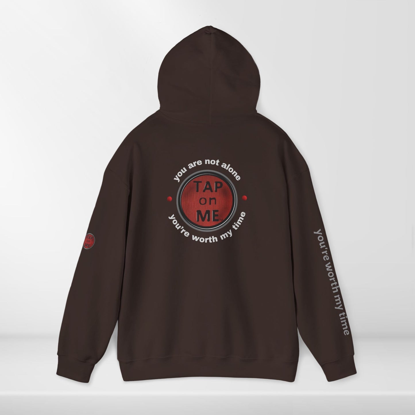 (b30303) You are not alone (shield) heavy hoodie