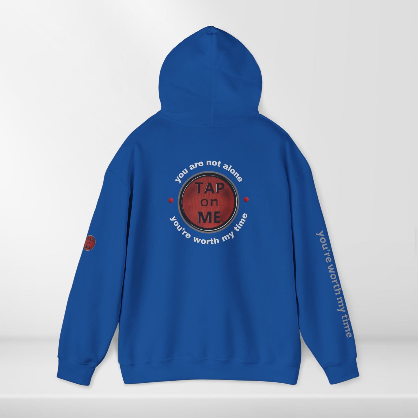 (b30303) You are not alone (shield) heavy hoodie