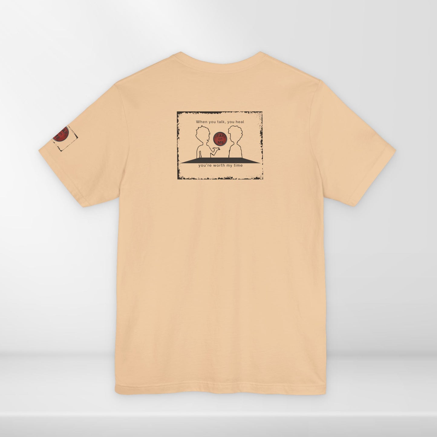 (d10624) When you talk, you heal (outline) short sleeve