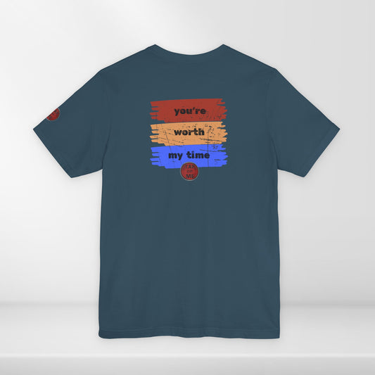 (a11748) You're worth my time (swipe) short sleeve