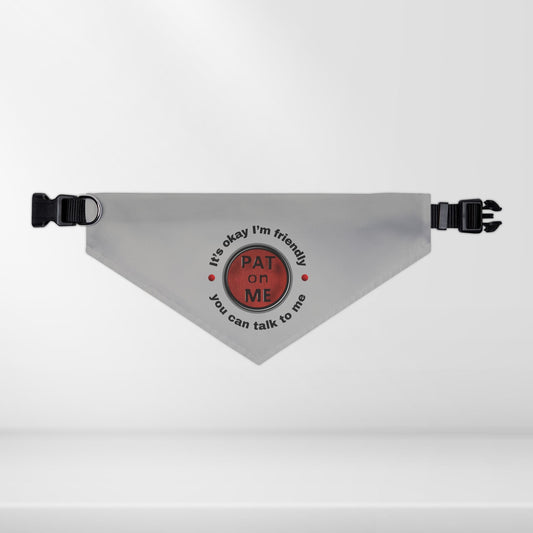 (f60910c) PAT on ME It's okay I'm friendly clip collar