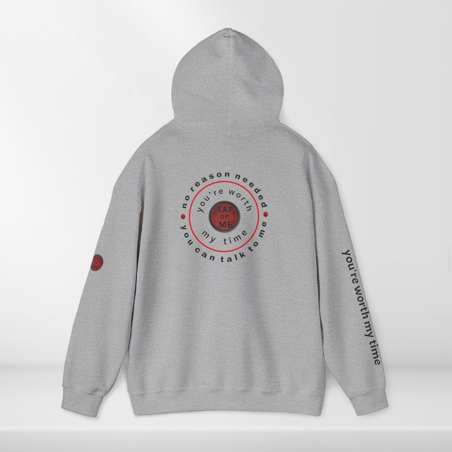 (b30404) No reason needed (wheel) heavy hoodie