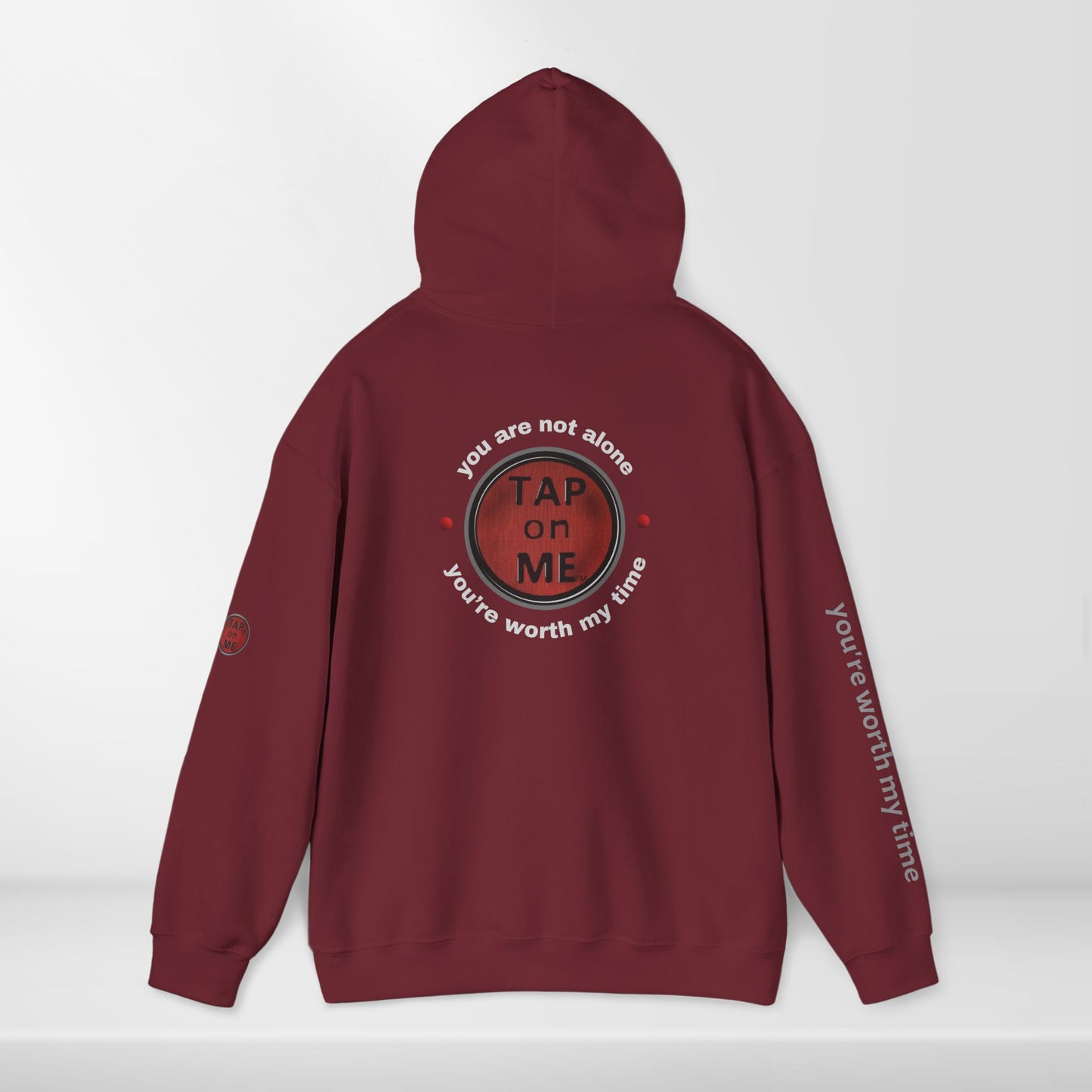 (b30303) You are not alone (shield) heavy hoodie