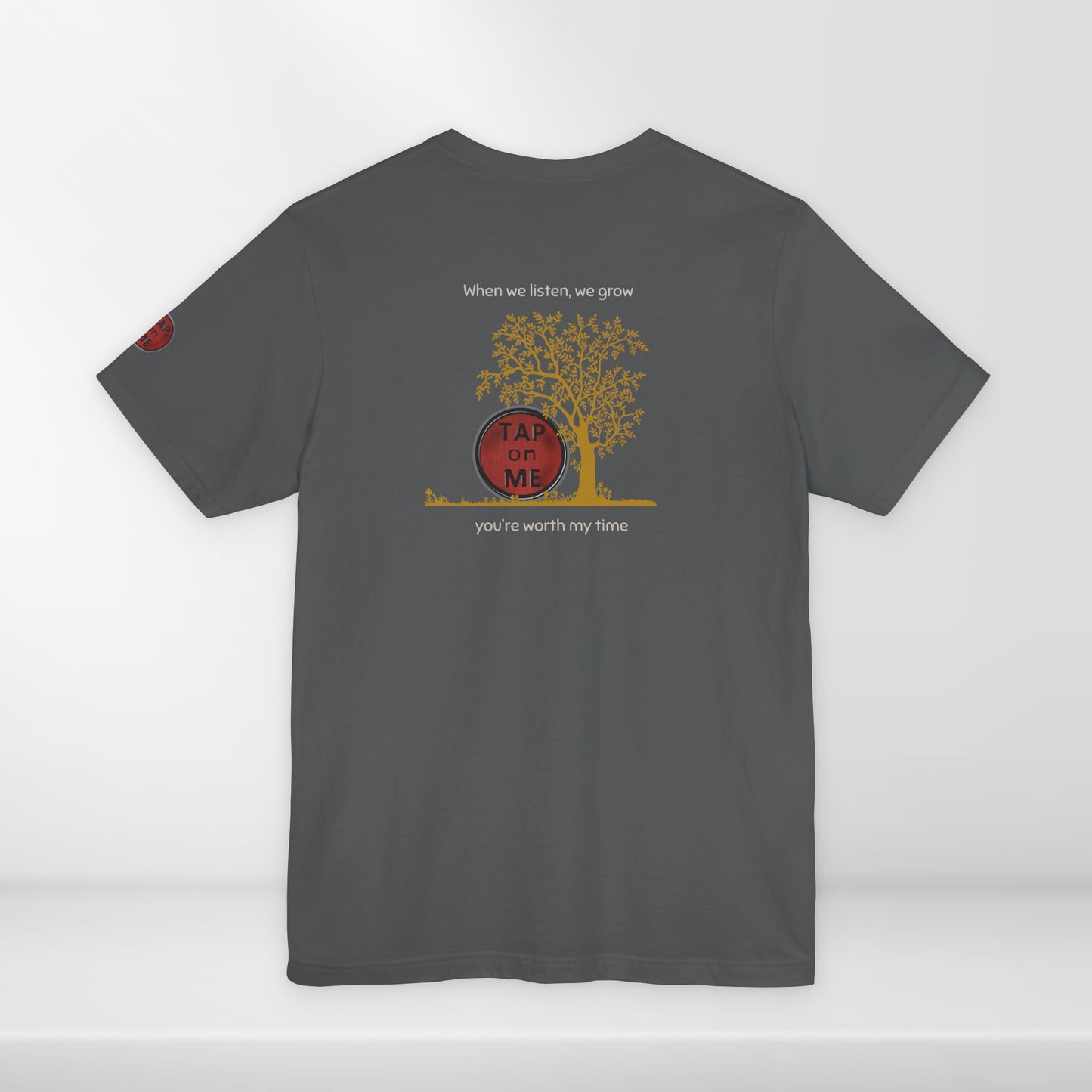 (a10107) When we listen, we grow (tree) short sleeve