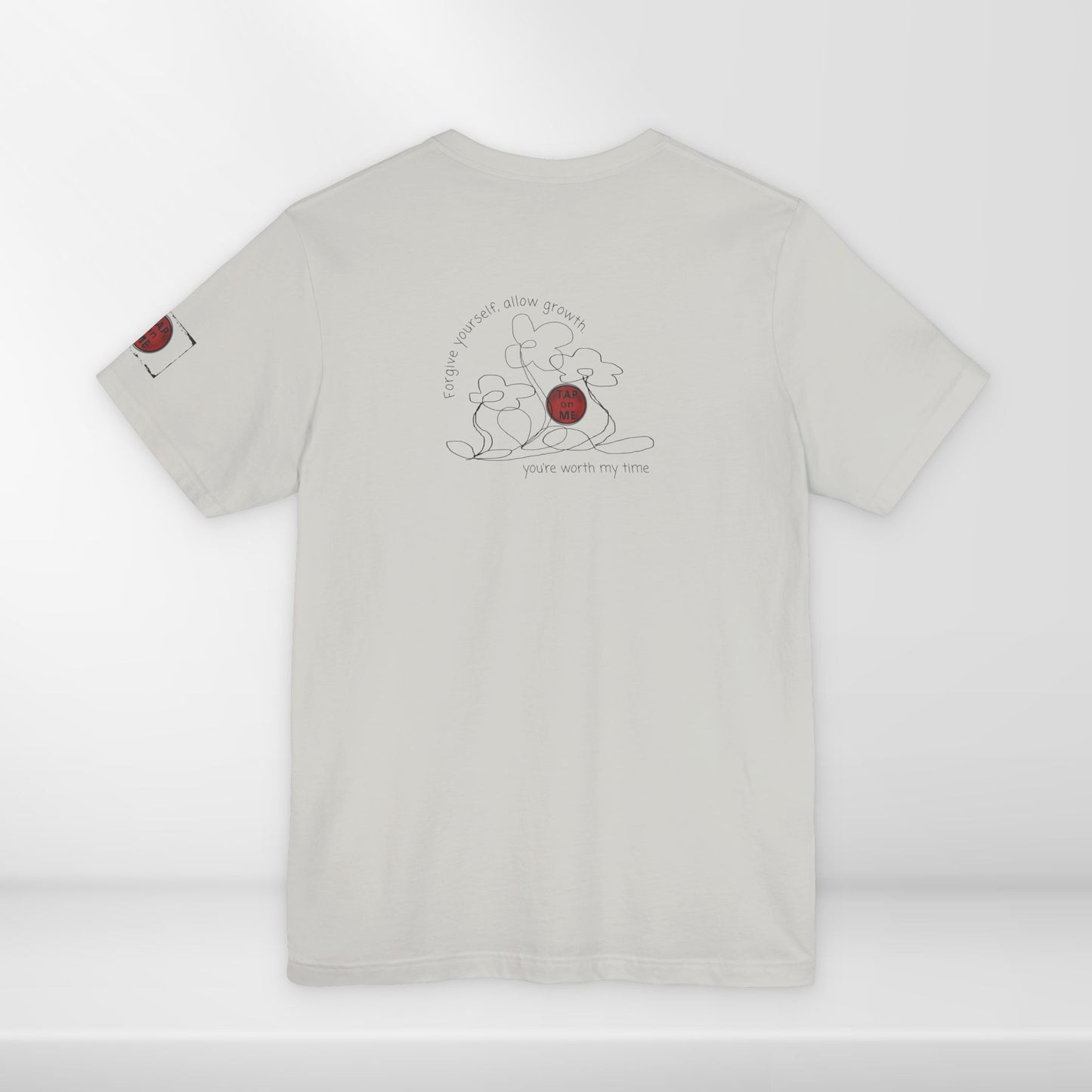 (d12058) Forgive yourself, allow growth (flowers) short sleeve