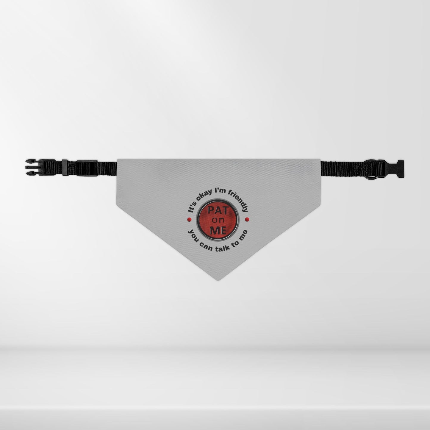 (f60910c) PAT on ME It's okay I'm friendly clip collar