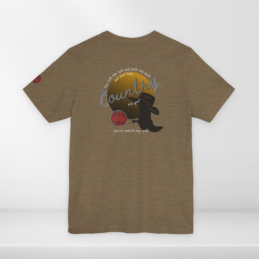 (c11851) But just how COUNTRY are you? short sleeve