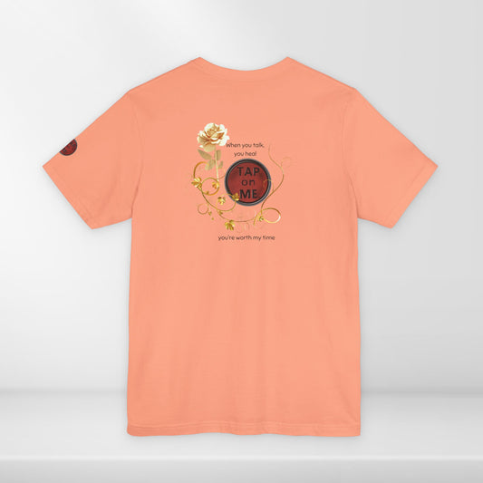 (a10208) When you talk, you heal (rose) short sleeve
