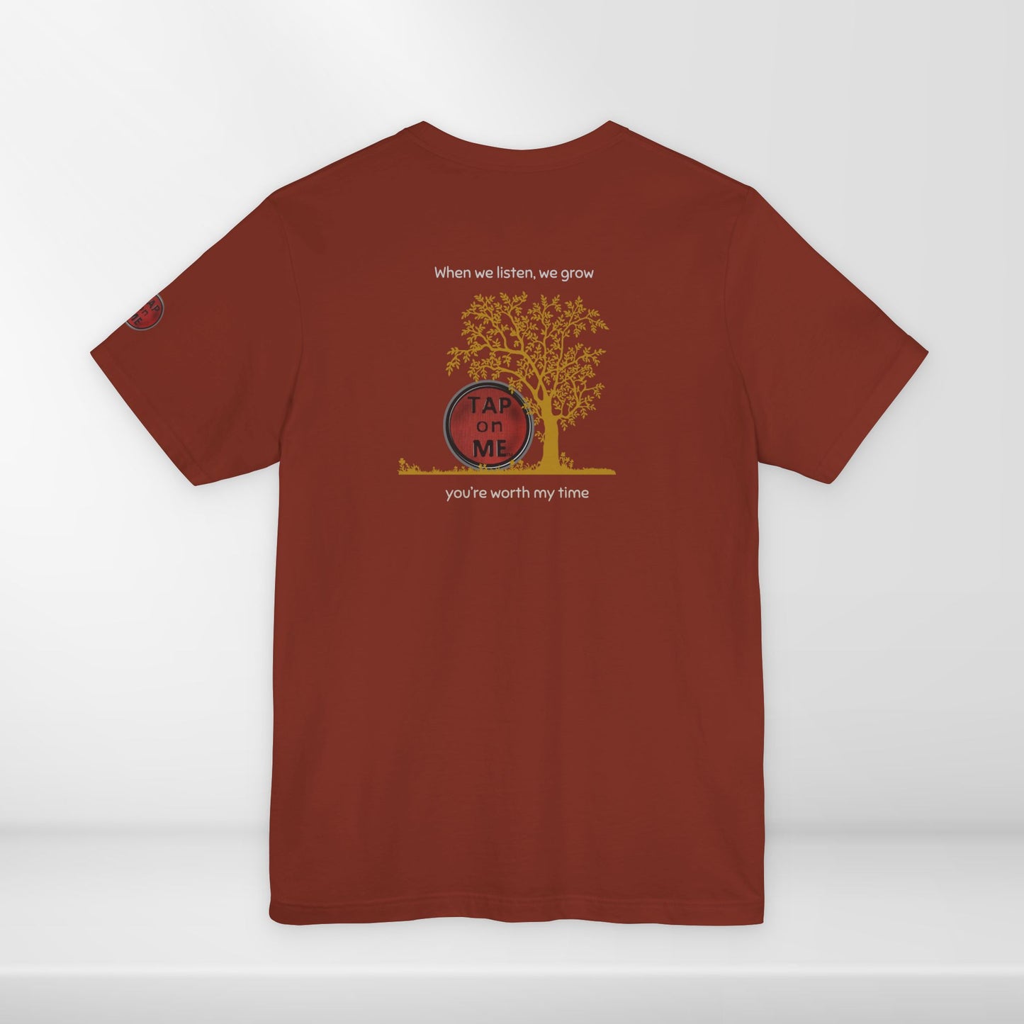 (a10107) When we listen, we grow (tree) short sleeve