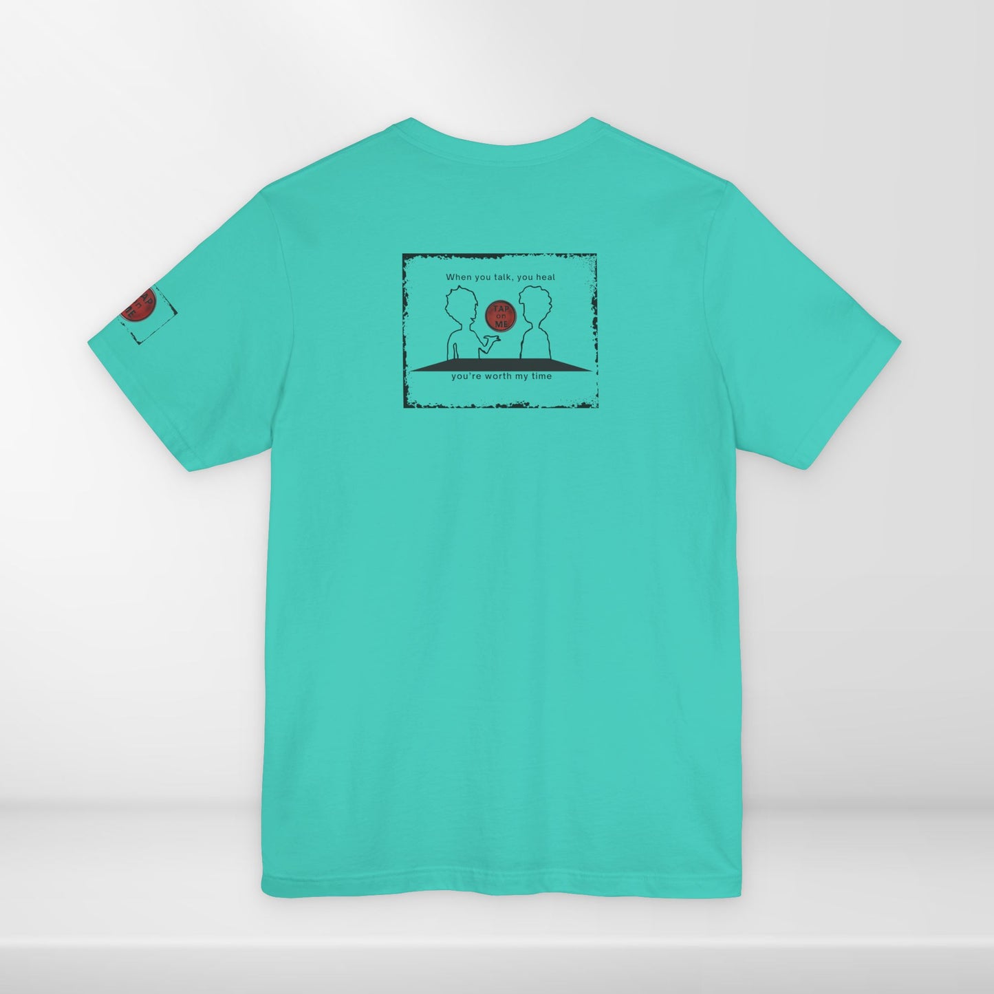 (d10624) When you talk, you heal (outline) short sleeve