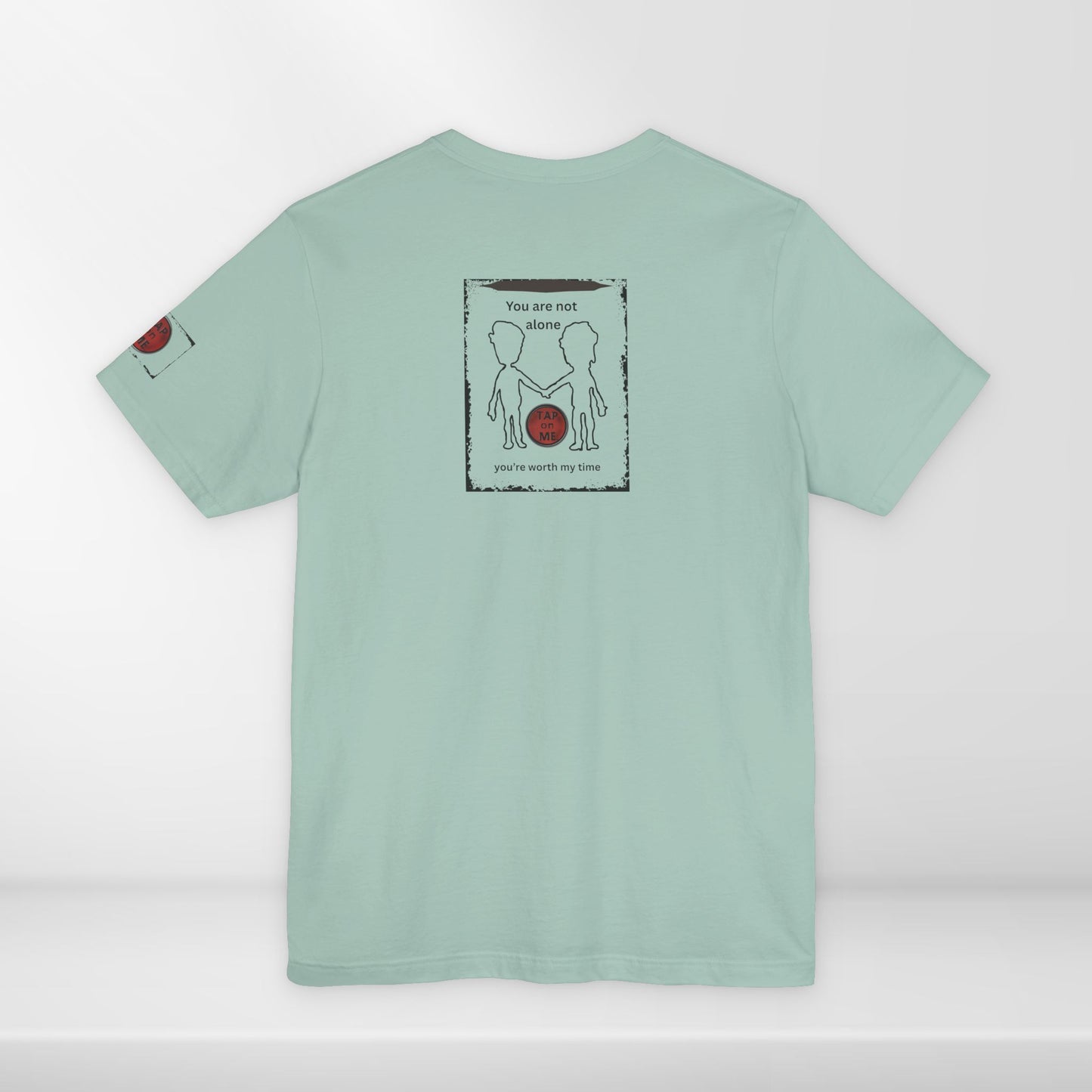 (d10621) You are not alone (outline) short sleeve
