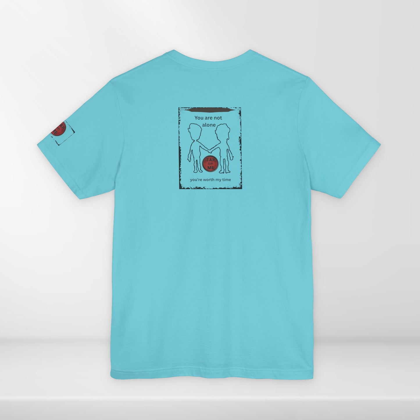 (d10621) You are not alone (outline) short sleeve