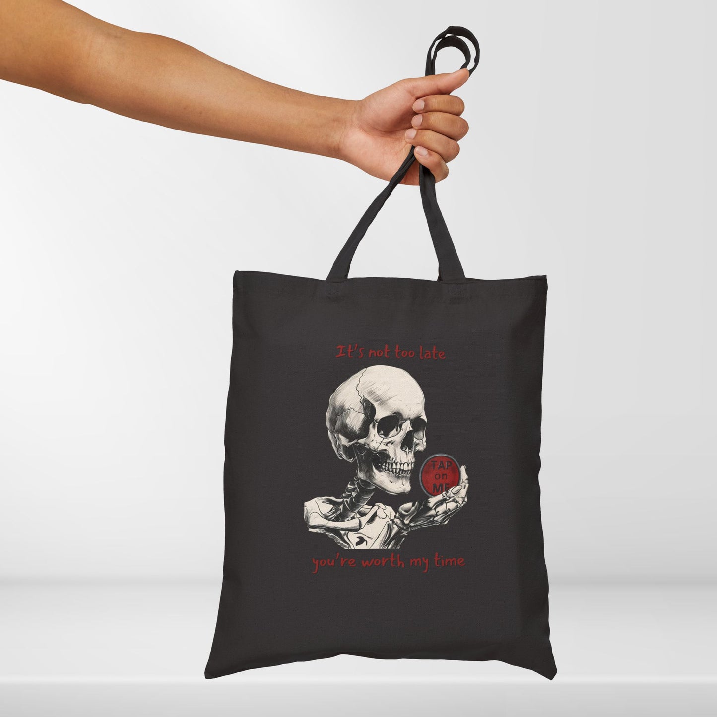 (e51439) It's not too late (skeleton) tote bag