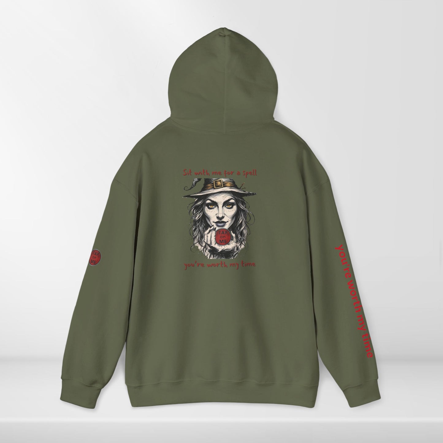 (e31436) Sit with me for a spell (witch) heavy hoodie