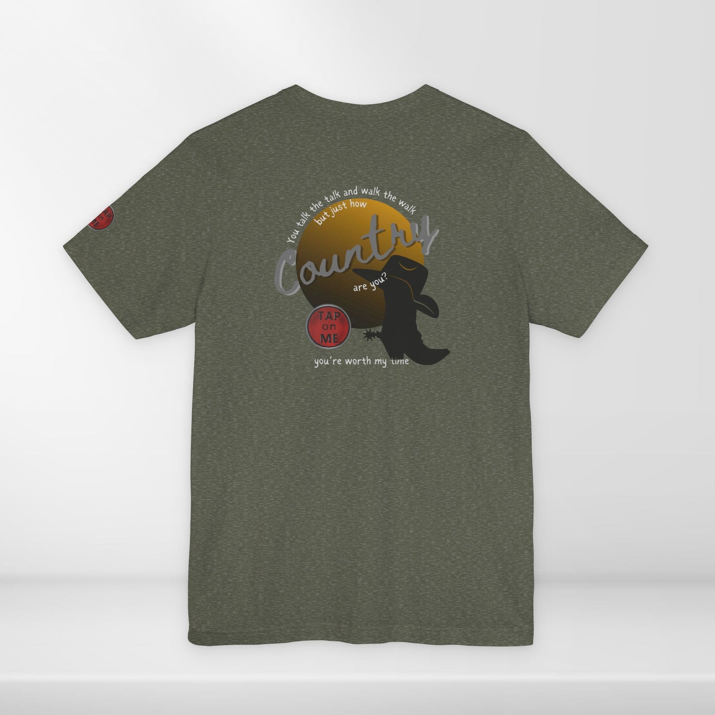 (c11851) But just how COUNTRY are you? short sleeve
