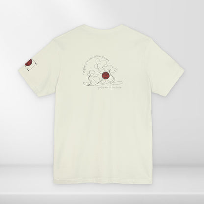 (d12058) Forgive yourself, allow growth (flowers) short sleeve