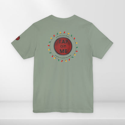 (e12560) You are not alone (Christmas lights) short sleeve
