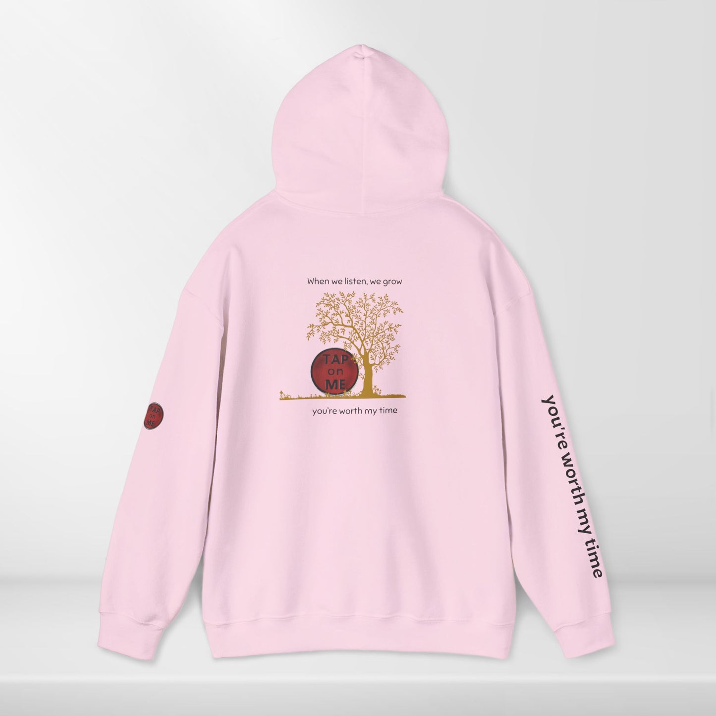 (b30406) When we listen, we grow (tree) heavy hoodie
