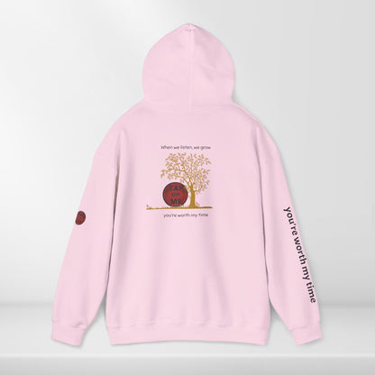 (b30406) When we listen, we grow (tree) heavy hoodie