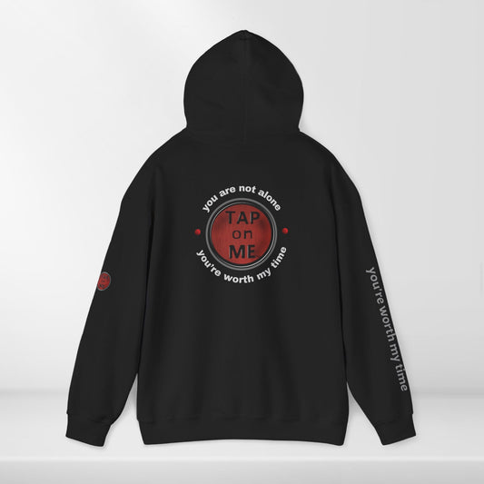 (b30303) You are not alone (shield) heavy hoodie