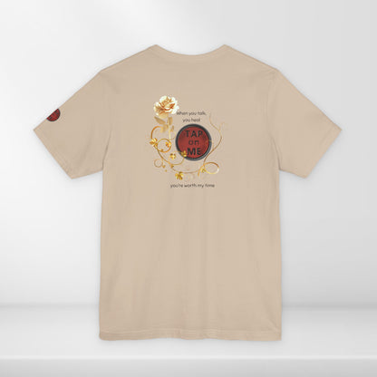 (a10208) When you talk, you heal (rose) short sleeve