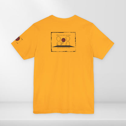(d10624) When you talk, you heal (outline) short sleeve