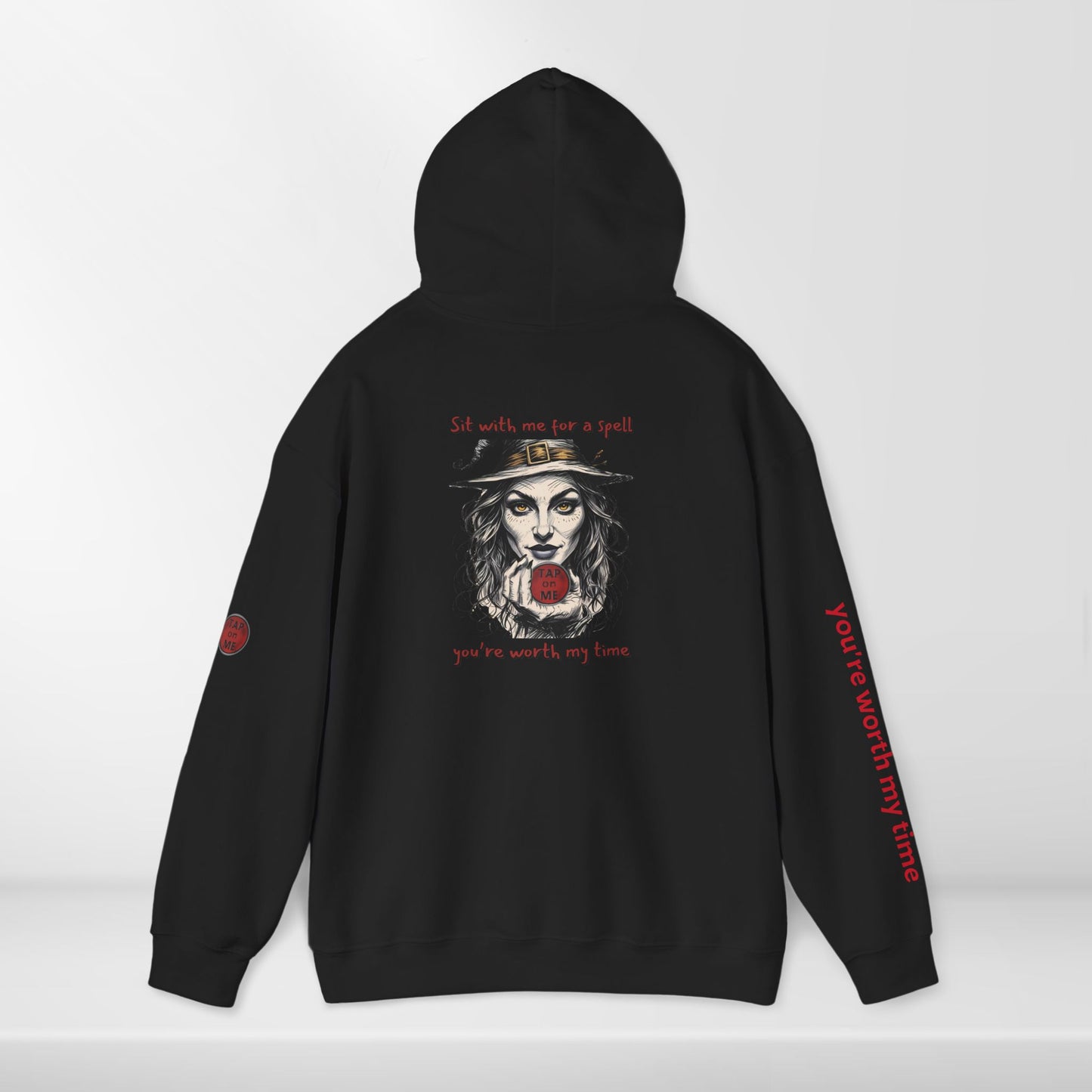(e31436) Sit with me for a spell (witch) heavy hoodie