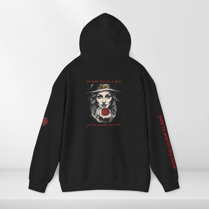 (e31436) Sit with me for a spell (witch) heavy hoodie
