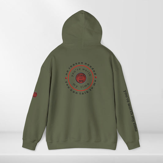 (b30404) No reason needed (wheel) heavy hoodie