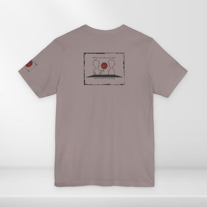 (d10624) When you talk, you heal (outline) short sleeve