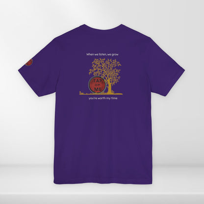 (a10107) When we listen, we grow (tree) short sleeve