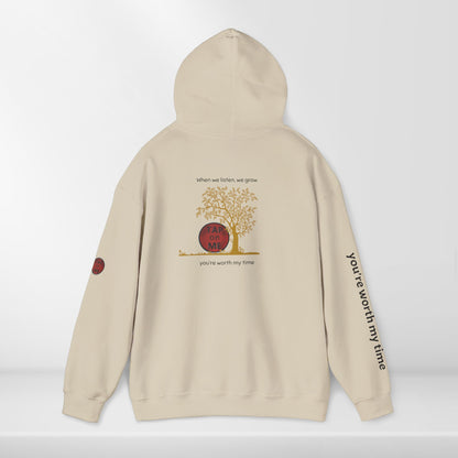 (b30406) When we listen, we grow (tree) heavy hoodie