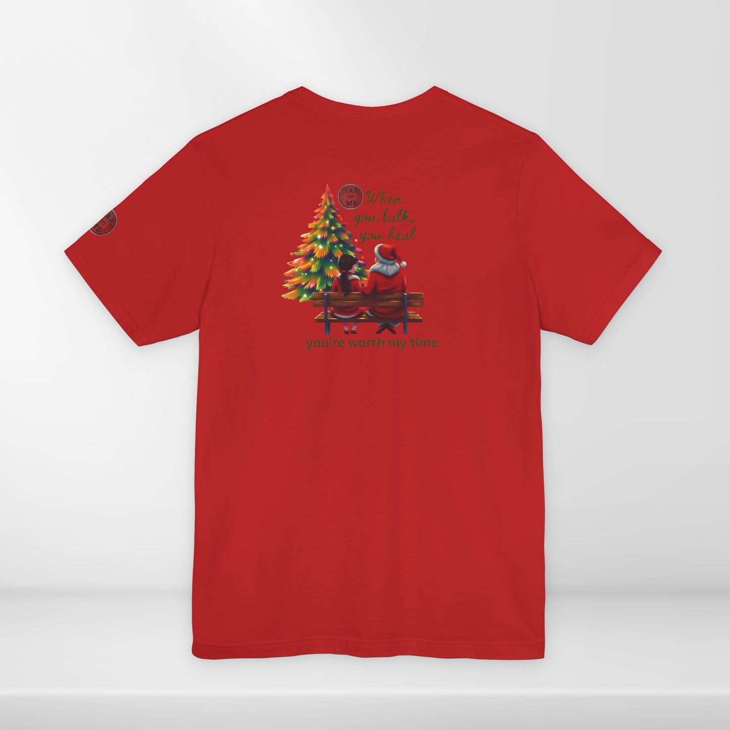 (e12563) When you talk, you heal (Christmas Santa) short sleeve