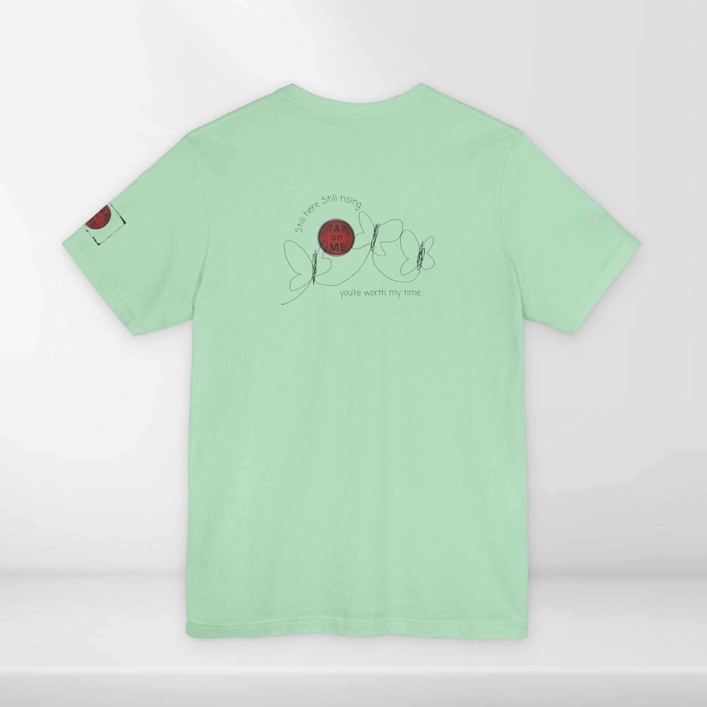 (d12057) Still here. Still rising. (butterflies) short sleeve