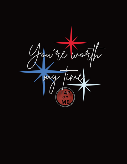 (e11233) You're worth my time (fireworks) short sleeve