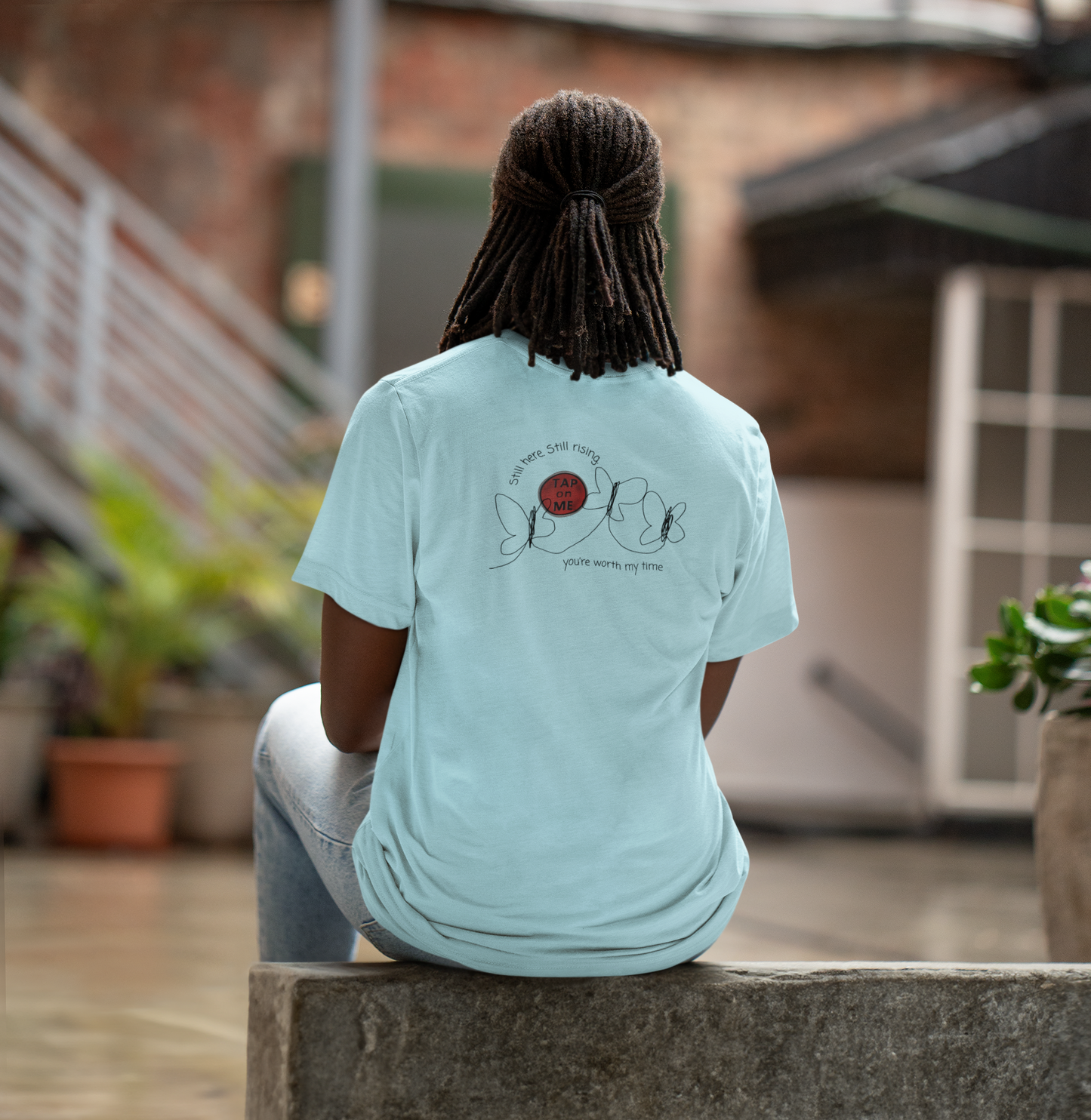 (d12057) Still here. Still rising. (butterflies) short sleeve