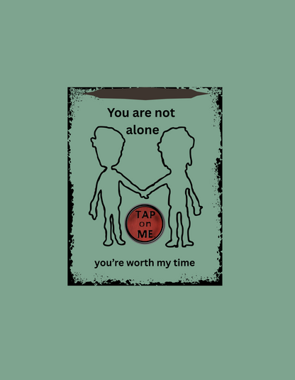 (d10621) You are not alone (outline) short sleeve