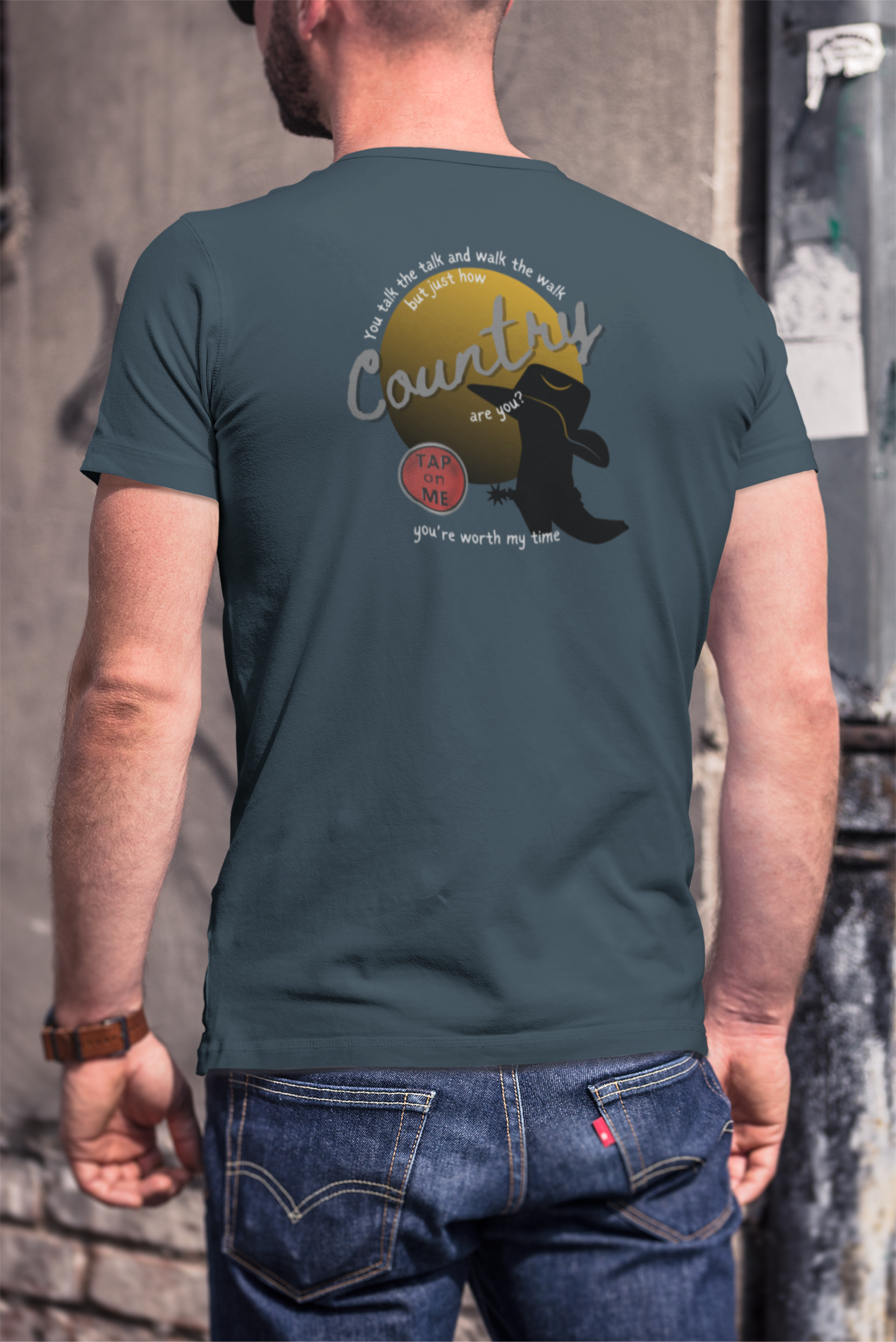 (c11851) But just how COUNTRY are you? short sleeve