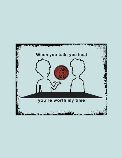 (d10624) When you talk, you heal (outline) short sleeve