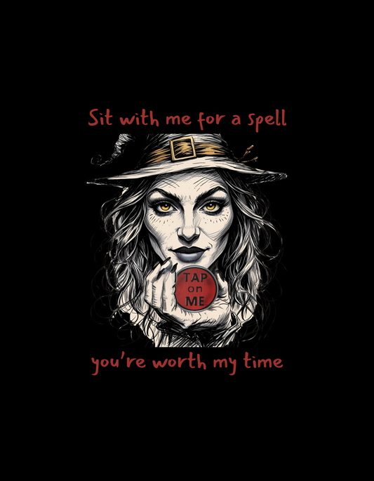 (e31436) Sit with me for a spell (witch) heavy hoodie