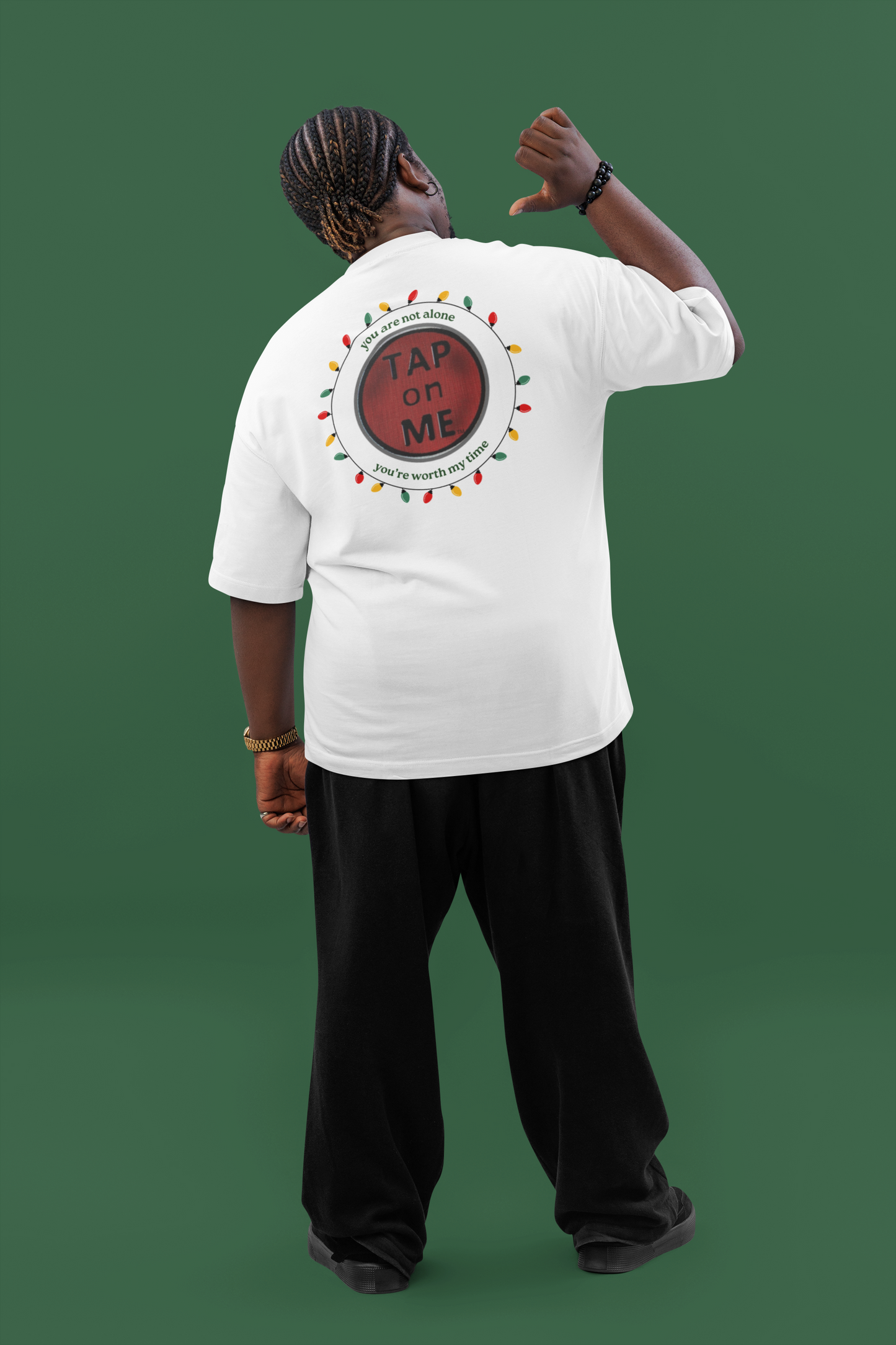 (e12560) You are not alone (Christmas lights) short sleeve