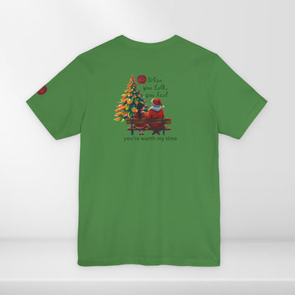 (e12563) When you talk, you heal (Christmas Santa) short sleeve