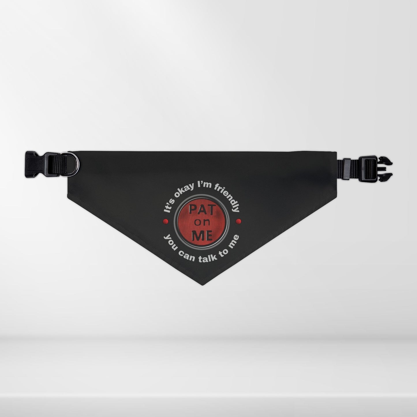 (f61110c) PAT on ME It's okay I'm friendly clip collar