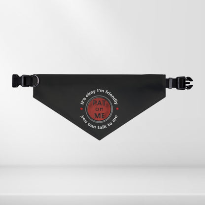 (f61110c) PAT on ME It's okay I'm friendly clip collar
