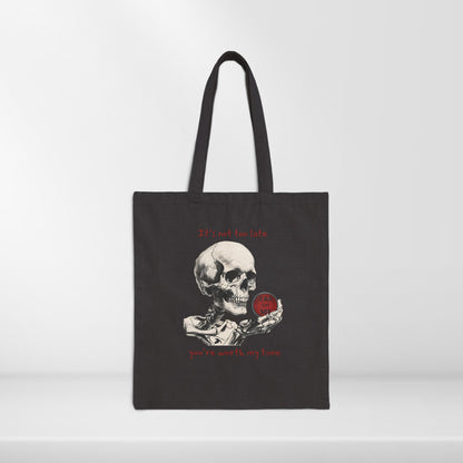 (e51439) It's not too late (skeleton) tote bag