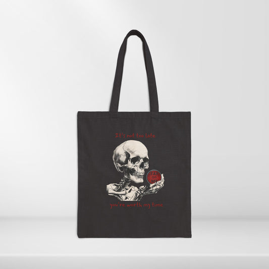 (e51439) It's not too late (skeleton) tote bag