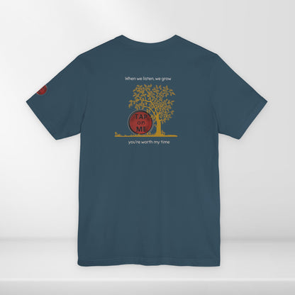 (a10107) When we listen, we grow (tree) short sleeve