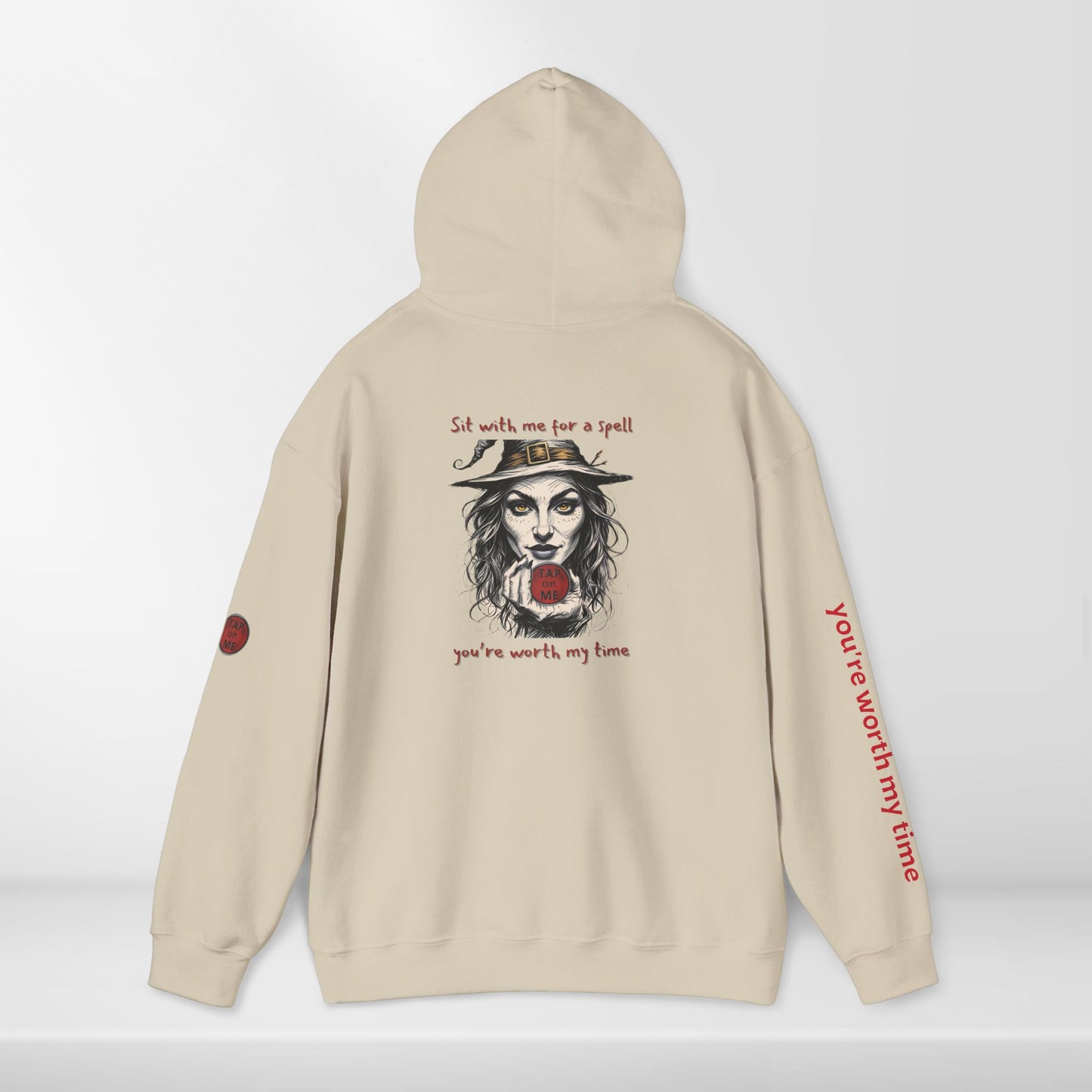 (e31436) Sit with me for a spell (witch) heavy hoodie